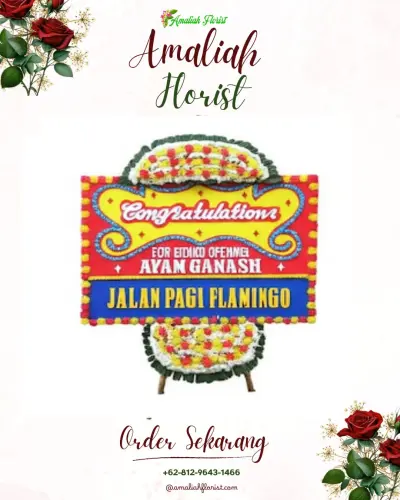 Bunga Papan Congratulation di Kalisaleh